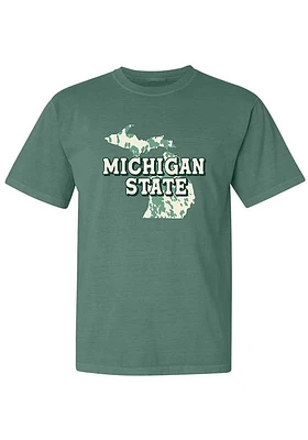 Summit Sportswear Michigan State Spartans Womens Green Short Sleeve T-Shirt