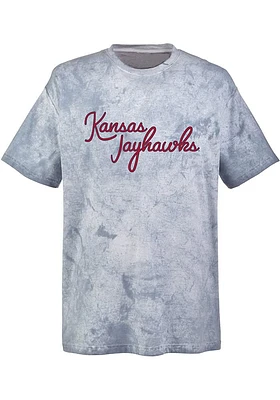 Summit Sportswear Kansas Jayhawks Womens Blue Color Blast Short Sleeve T-Shirt