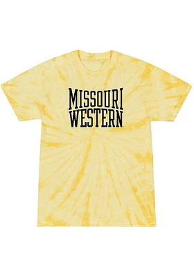 Summit Sportswear Missouri Western Griffons Womens Yellow Tie Dye Short Sleeve T-Shirt
