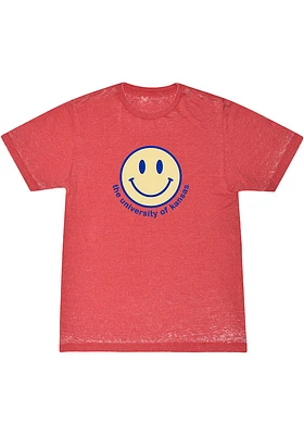 Summit Sportswear Kansas Jayhawks Womens Red Peyton Short Sleeve T-Shirt