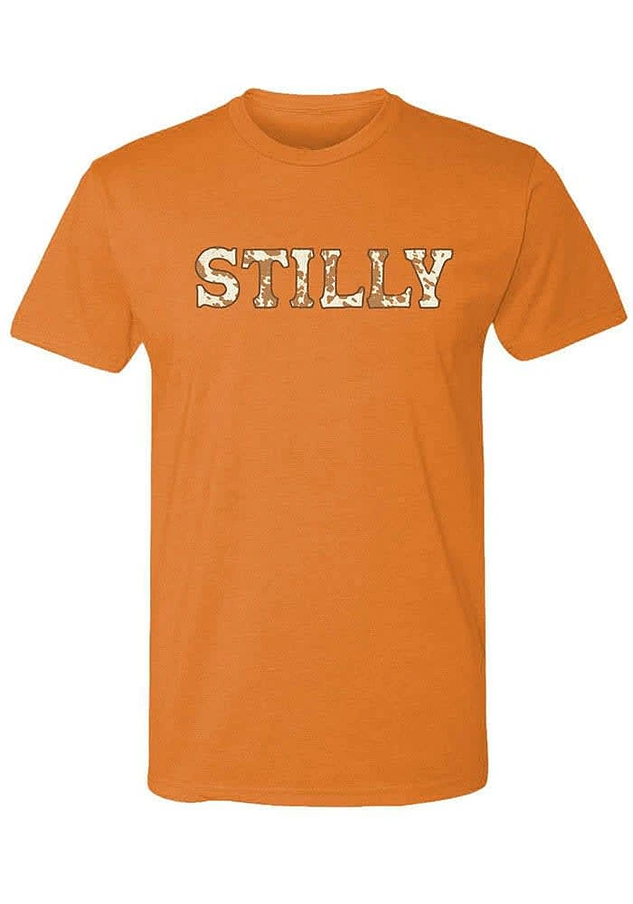 Summit Sportswear Stillwater Orange Pattern Infill Short Sleeve Fashion T Shirt
