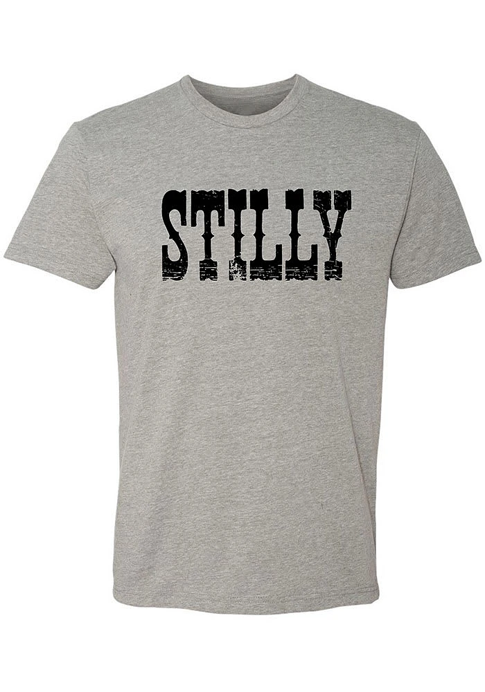 Summit Sportswear Stillwater Grey Stilly Wordmark Short Sleeve Fashion T Shirt