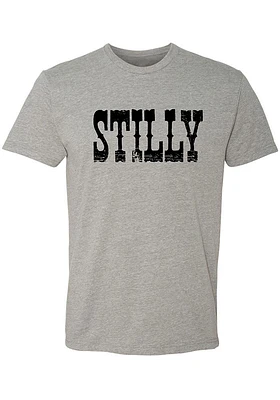 Summit Sportswear Stillwater Grey Stilly Wordmark Short Sleeve Fashion T Shirt