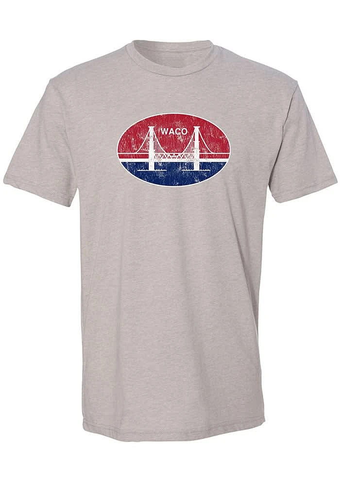 Summit Sportswear Waco Tan City Flag Short Sleeve Fashion T Shirt