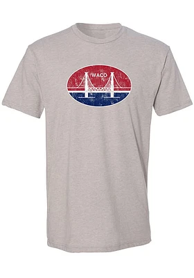 Summit Sportswear Waco Tan City Flag Short Sleeve Fashion T Shirt