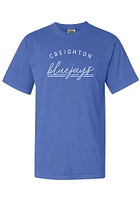Summit Sportswear Creighton Bluejays Womens Blue Script Short Sleeve T-Shirt