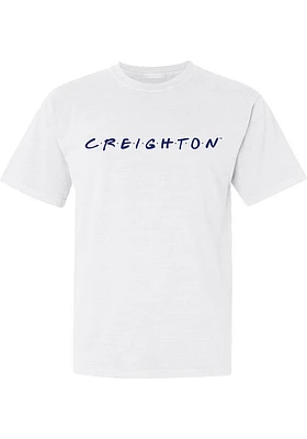 Summit Sportswear Creighton Bluejays Womens White Wordmark Dots Short Sleeve T-Shirt