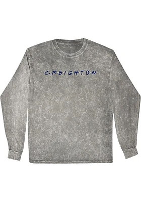 Summit Sportswear Creighton Bluejays Womens Grey Mineral LS Tee