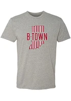 Summit Sportswear Bloomington Grey B-Town Pattern Infill Short Sleeve Fashion T Shirt