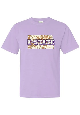 Summit Sportswear K-State Wildcats Womens Lavender State Short Sleeve T-Shirt
