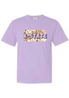 Summit Sportswear K-State Wildcats Womens Lavender State Short Sleeve T-Shirt