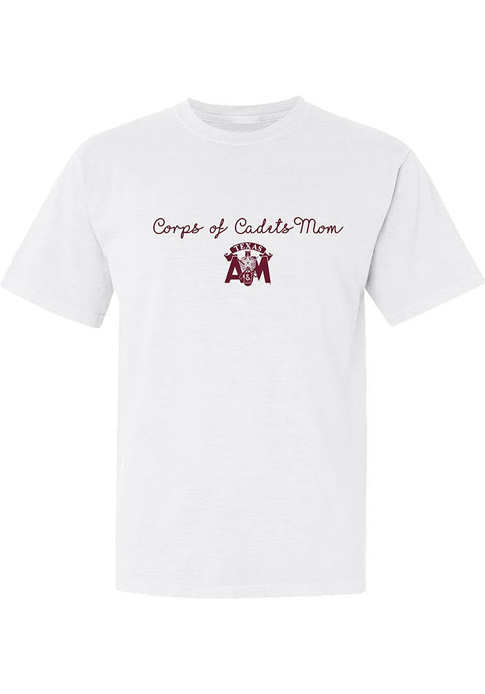 Summit Sportswear Texas A&M Aggies Womens White Corp of Cadet Mom Short Sleeve T-Shirt
