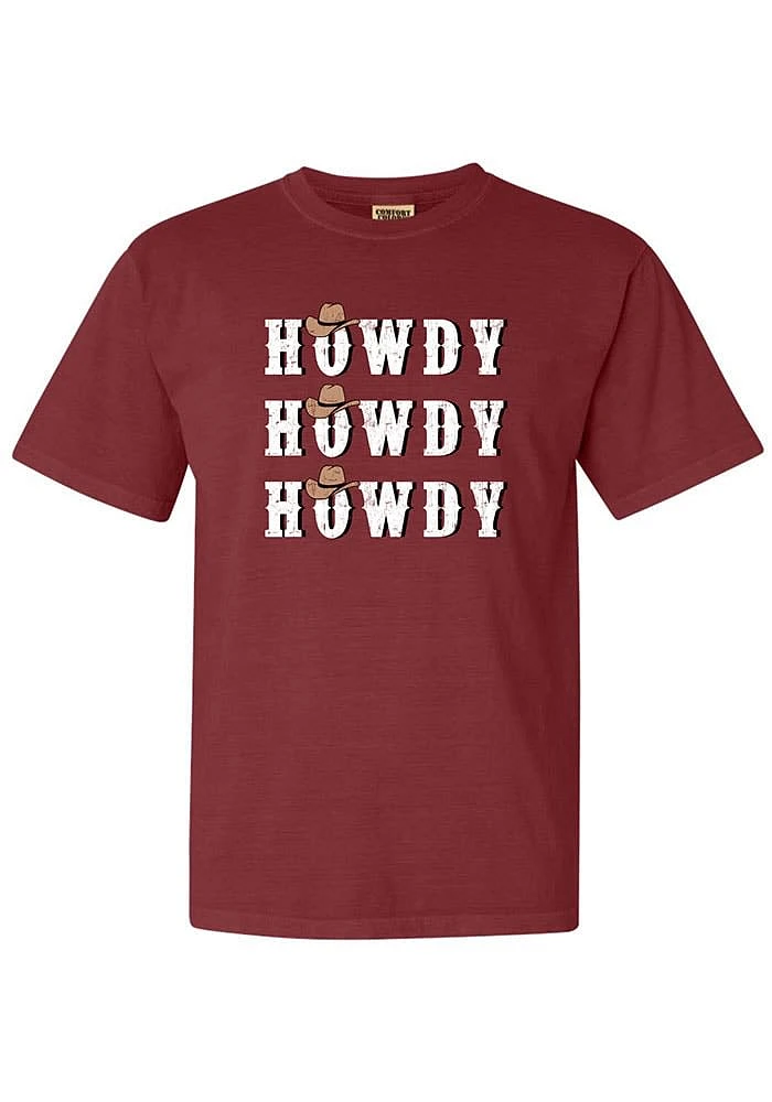 Summit Sportswear Texas A&M Aggies Womens Maroon Howdy Short Sleeve T-Shirt