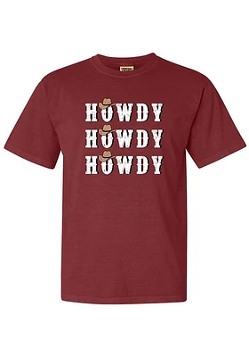 Summit Sportswear Texas A&M Aggies Womens Maroon Howdy Short Sleeve T-Shirt