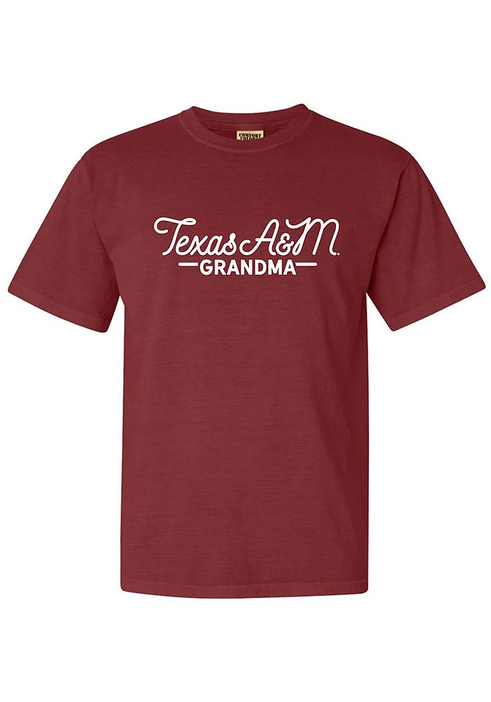 Summit Sportswear Texas A&M Aggies Womens Maroon Grandma Short Sleeve T-Shirt