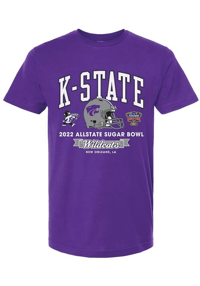 Summit Sportswear K-State Wildcats Purple 2022 Sugar Bowl Genaric Short Sleeve T Shirt