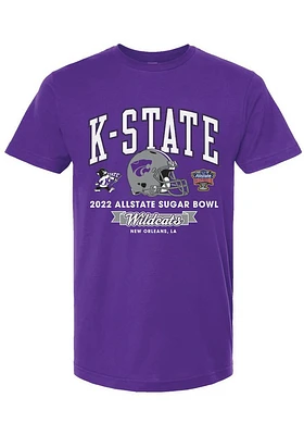 Summit Sportswear K-State Wildcats Purple 2022 Sugar Bowl Genaric Short Sleeve T Shirt