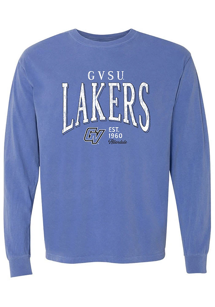 Summit Sportswear Grand Valley State Lakers Womens Blue Mascot LS Tee