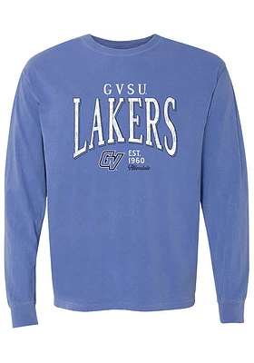 Summit Sportswear Grand Valley State Lakers Womens Blue Mascot LS Tee