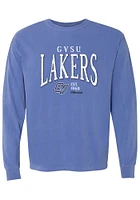 Summit Sportswear Grand Valley State Lakers Womens Blue Mascot LS Tee
