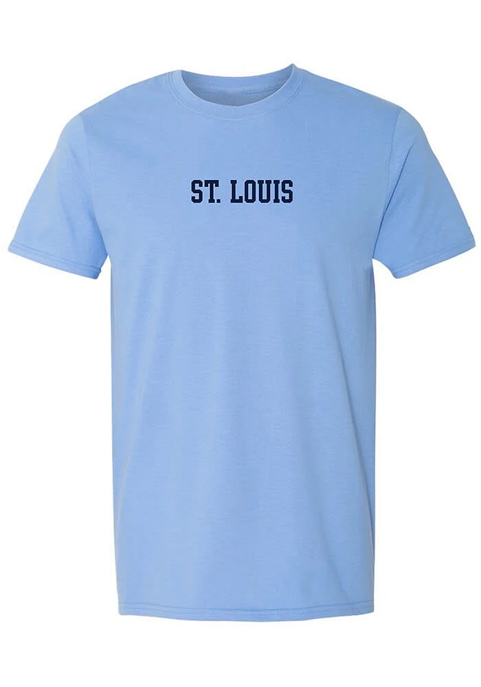 Summit Sportswear St Louis Blue Wordmark Short Sleeve T Shirt