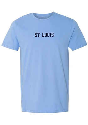 Summit Sportswear St Louis Blue Wordmark Short Sleeve T Shirt