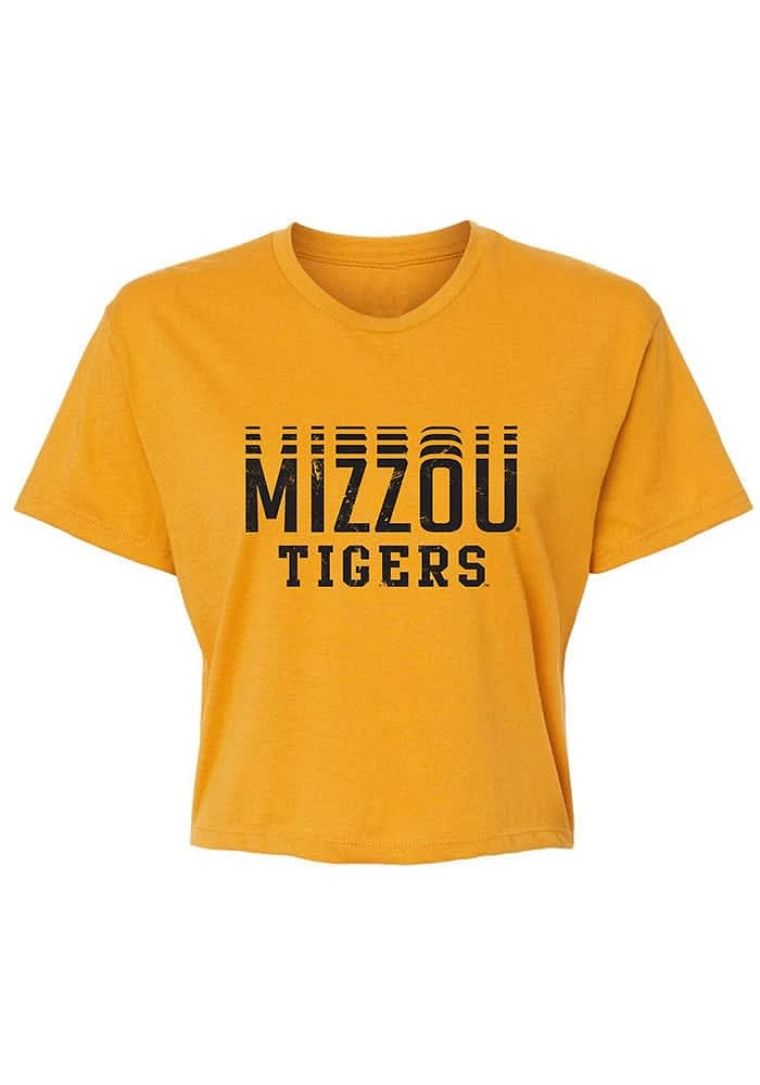 Summit Sportswear Missouri Tigers Womens Gold Tatum Short Sleeve T-Shirt