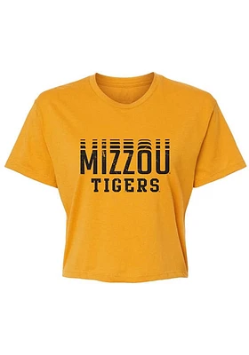 Summit Sportswear Missouri Tigers Womens Gold Tatum Short Sleeve T-Shirt