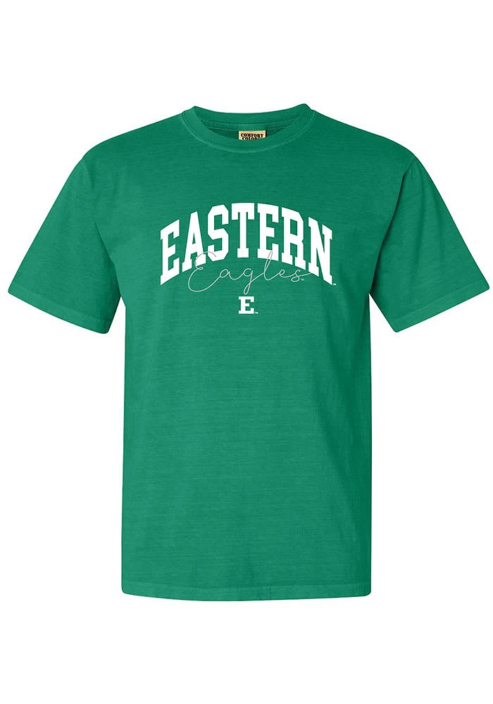 Summit Sportswear Eastern Michigan Eagles Womens Green Script Short Sleeve T-Shirt