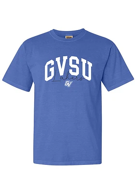Summit Sportswear Grand Valley State Lakers Womens Blue Script Short Sleeve T-Shirt