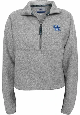 Kentucky Wildcats Womens Grey Karsen 1/4 Zip Pullover