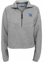 Kentucky Wildcats Womens Grey Karsen Qtr Zip