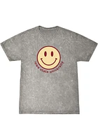Summit Sportswear Iowa State Cyclones Womens Grey Smiley Short Sleeve T-Shirt