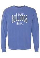 Summit Sportswear Drake Bulldogs Womens Blue Addie LS Tee