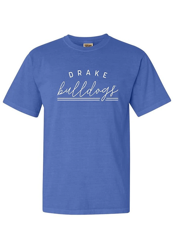 Summit Sportswear Drake Bulldogs Womens Blue Jackie Short Sleeve T-Shirt