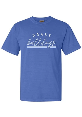 Summit Sportswear Drake Bulldogs Womens Blue Jackie Short Sleeve T-Shirt