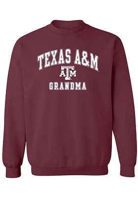Summit Sportswear Texas A&M Aggies Womens Maroon Grandma Crew Sweatshirt