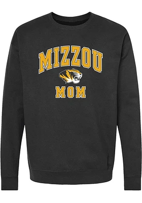 Summit Sportswear Missouri Tigers Womens Black Mom Crew Sweatshirt