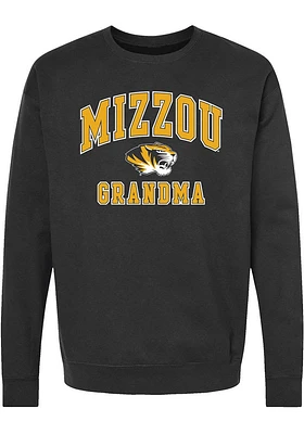 Summit Sportswear Missouri Tigers Womens Black Grandma Crew Sweatshirt