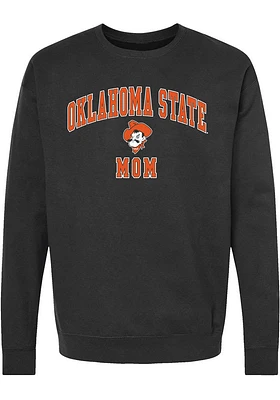 Summit Sportswear Oklahoma State Cowboys Womens Black Mom Crew Sweatshirt