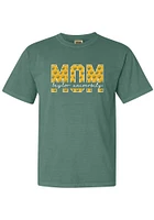 Summit Sportswear Baylor Bears Womens Green Block Mom Short Sleeve T-Shirt