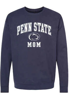 Summit Sportswear Penn State Nittany Lions Womens Navy Blue Mom Crew Sweatshirt