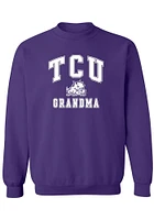 Summit Sportswear TCU Horned Frogs Womens Purple Grandma Crew Sweatshirt