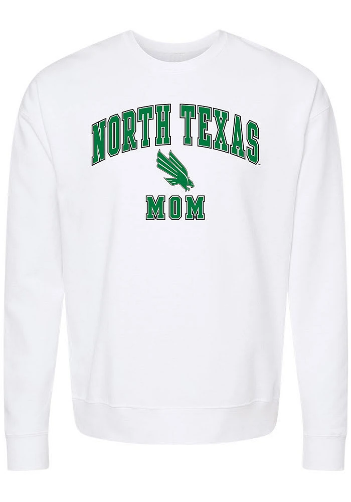 Summit Sportswear North Texas Mean Green Womens Mom Crew Sweatshirt