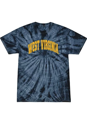 Summit Sportswear West Virginia Mountaineers Womens Navy Blue Quinn Short Sleeve T-Shirt