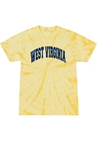 Summit Sportswear West Virginia Mountaineers Womens Yellow Quinn Short Sleeve T-Shirt