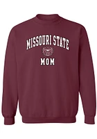 Summit Sportswear Missouri State Bears Womens Maroon Mom Crew Sweatshirt