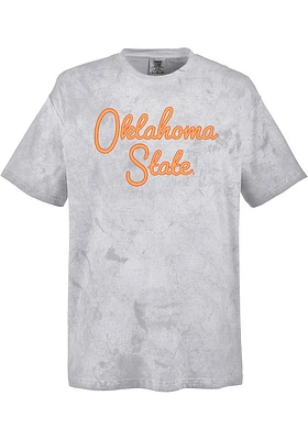 Summit Sportswear Oklahoma State Cowboys Womens Grey Color Blast Short Sleeve T-Shirt
