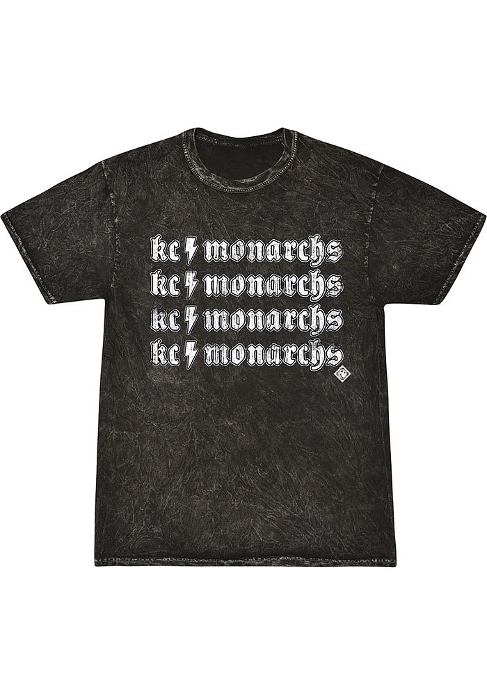 Summit Sportswear Kansas City Monarchs Womens Black Mineral Short Sleeve T-Shirt