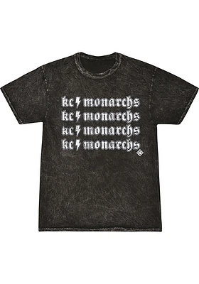 Summit Sportswear Kansas City Monarchs Womens Black Mineral Short Sleeve T-Shirt